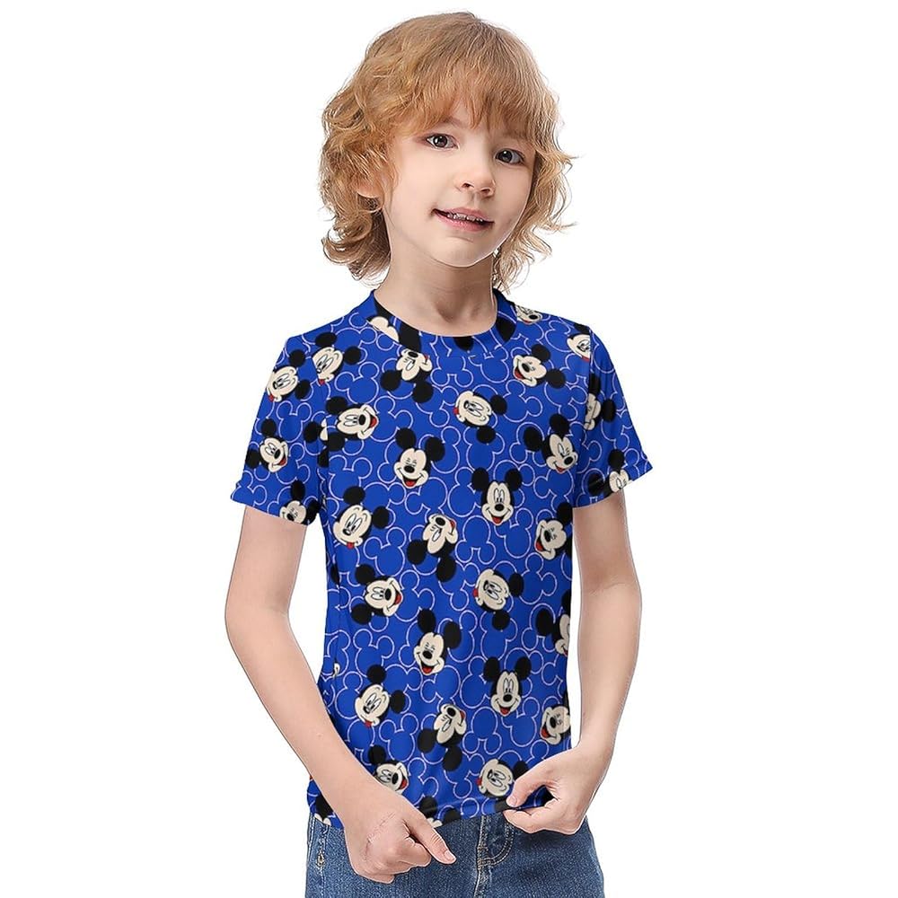 Amazon | [MEYELO] キッズ Tシャツ 青 ミッキーマウス 夏服 半袖